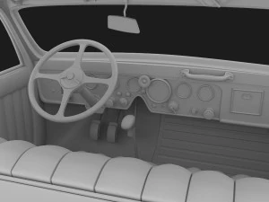 auto d'epoca Modello 3D