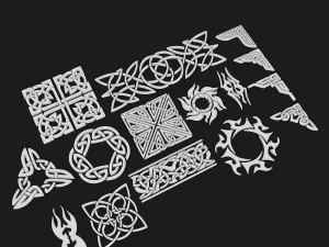 3d celtic ornament 4 3D Model