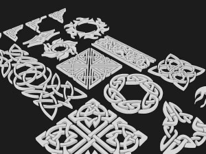 3d celtic ornament 4 3D Model