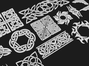 3d celtic ornament 4 3D Model