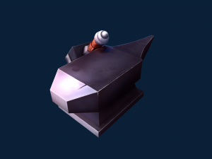 3d hammer and anvil 3D Модель
