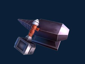 3d hammer and anvil 3D Модель