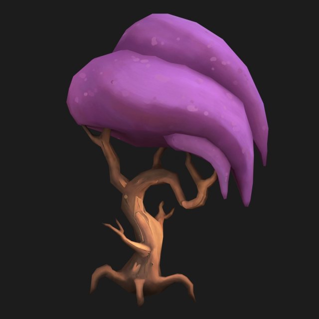 stylized tree 3D Model .c4d .max .obj .3ds .fbx .stl .blend 