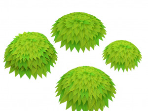 leaf cartoon Model 3D