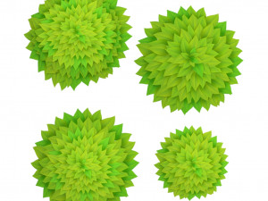leaf cartoon Model 3D