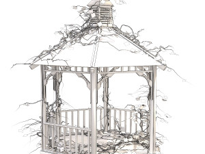 old gazebo Modelo 3D