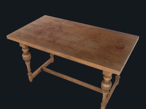 old table 3D 모델