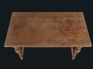 old table 3D 모델