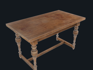 old table 3D 모델