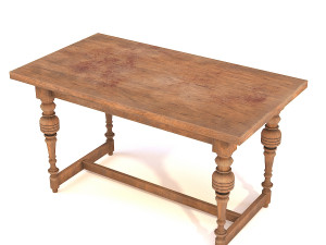 old table 3D 모델