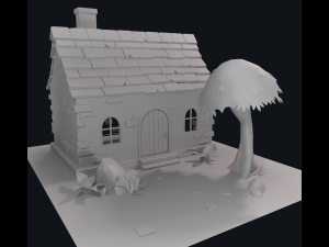 cartoon house 3D Model