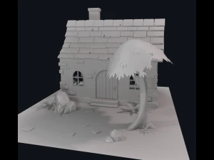 cartoon house 3D Model