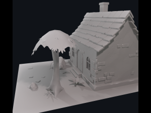 cartoon house 3D Модель