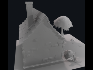 cartoon house 3D Модель
