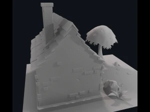 cartoon house 3D Model