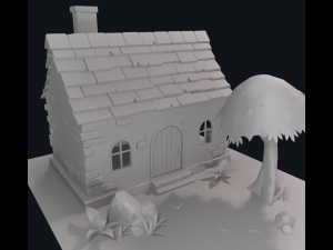 cartoon house 3D Модель