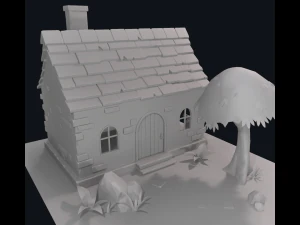 cartoon house 3D Model