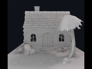 cartoon house 3D Model