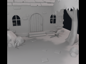 cartoon house 3D Модель