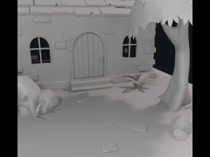 cartoon house 3D Model