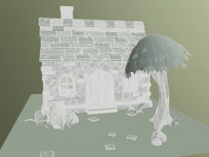 cartoon house 3D Model