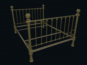 old bed 3D Модель