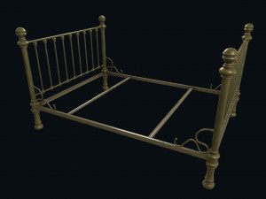 old bed Modelo 3D