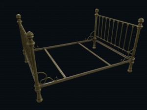 old bed Modelo 3D
