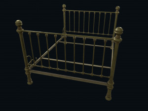 old bed Modelo 3D