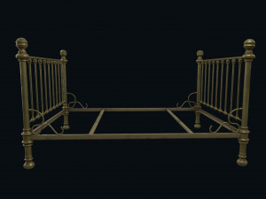 old bed Modelo 3D