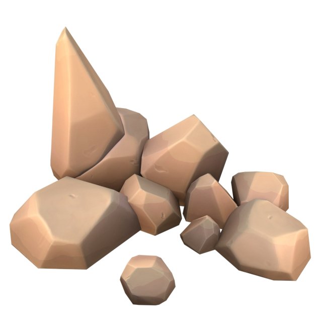 cartoon rock Modèle 3D .c4d .max .obj .3ds .fbx .stl .blend 