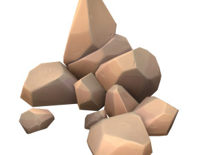 cartoon rock Modèle 3D