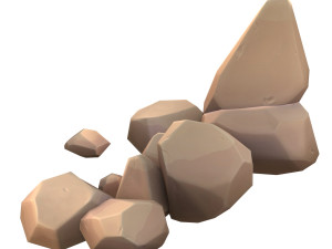 cartoon rock Modèle 3D