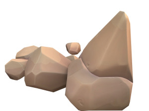 cartoon rock Modèle 3D