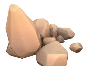 cartoon rock Modèle 3D