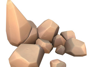 cartoon rock Modèle 3D