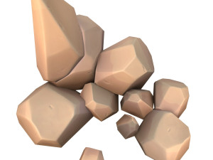 cartoon rock Modèle 3D