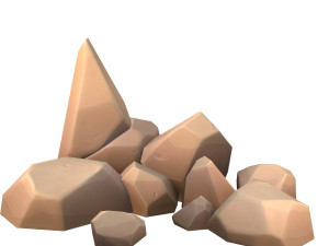 cartoon rock Modèle 3D