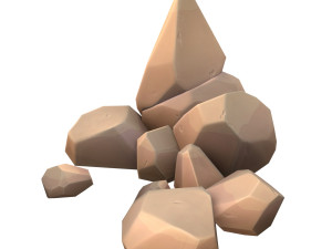 cartoon rock Modèle 3D