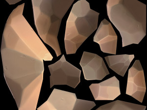 cartoon rock Modèle 3D