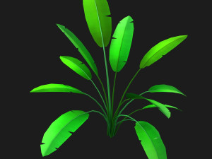 cartoon bush 3Dモデル