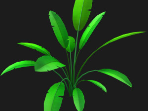 cartoon bush 3D Model