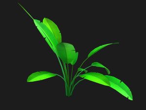 cartoon bush 3D Model