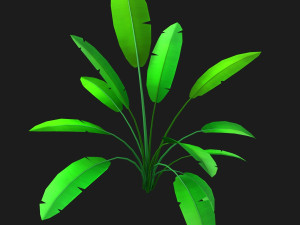 cartoon bush 3D Model