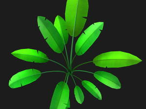cartoon bush 3D Model