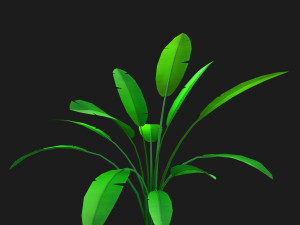 cartoon bush 3D Model