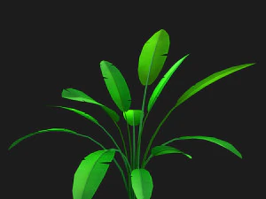 cartoon bush 3D Model