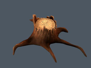 stylized stump 3D Model