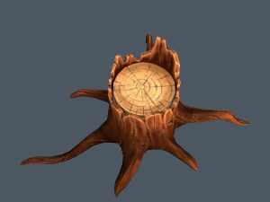 stylized stump 3D Model