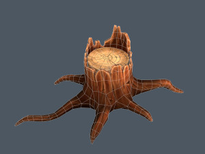 stylized stump 3D Модель